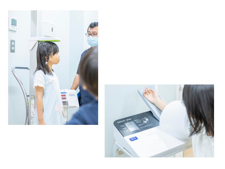 身長・体重や血圧を測ることがあります